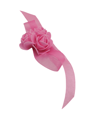 Bratara corsaj domnisoare de onoare, set 3buc, roz – ILIF303096