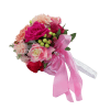 Buchet mireasa cu flori de matase trandafiri si hortensii ILIF303056 1 1