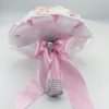 Buchet mireasa de aruncat cu flori de spuma alb roz ILIF303083 1