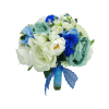 Buchet mireasa din flori de matase nuante de albastru FEIS303005 1 1