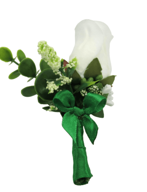 Cocarda de pus in piept pentru nas, verde-alb – ILIF303040