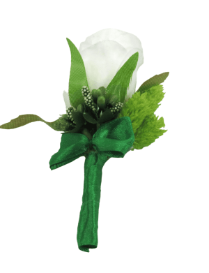 Cocarda de pus in piept pentru socri/matusi/unchi, verde-alb – ILIF303038