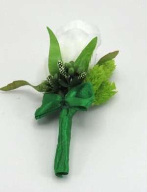 Cocarda de pus in piept pentru socri/matusi/unchi, verde-alb – ILIF303038