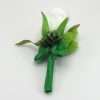 Cocarda de pus in piept pentru socrimatusiunchi verde alb ILIF303038 3