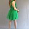 Rochie versatila scurta cu tulle domnisoare de onoare din lycra rosu AGB304013 5