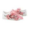 Tenisi pentru mireasa cu panglica si flori roz DSPH304004 1