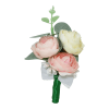 Cocarda de pus in piept cu flori de matase bujori – ILIF305085 1