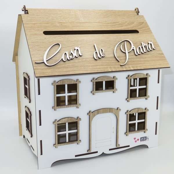 Cutie Dar Nunta Casa de Piatra model rustic casuta 29x24x31 cm ILIF305007 1