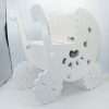Cutie dar botez forma de Carucior alb ILIF305080 3