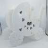 Cutie dar botez forma de Carucior alb ILIF305080 5