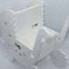 Cutie dar botez forma de Carucior alb ILIF305080 8