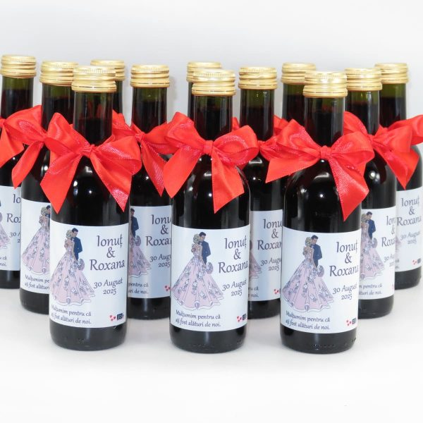Marturie nunta, Sticluta de Vin, 100% customizabila - ALIF305028 - imagine 8