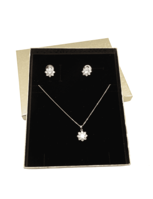 Set bijuterii mireasa, colier & cercei – ILIF305027