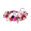 Coronita din flori uscate in nuante de roz si mov AMB306001 1