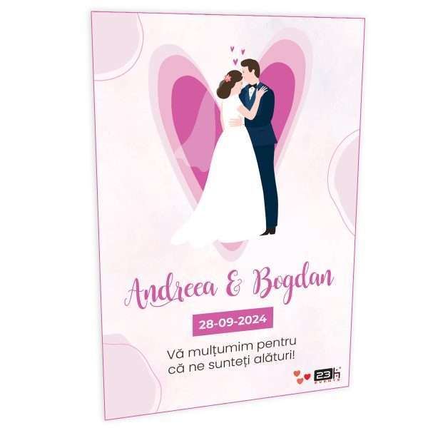 Marturie nunta magnet frigider 23h Events Andreea Bogdan ILIF307013