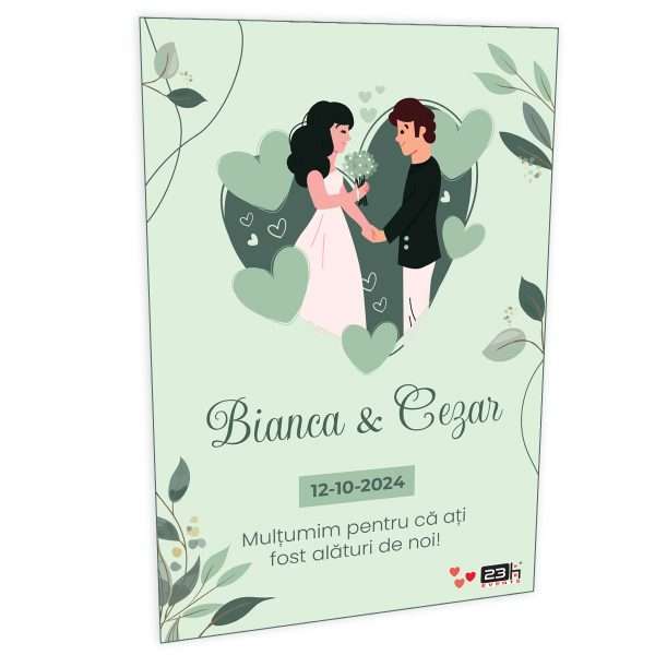 Marturie nunta magnet frigider 23h Events Bianca Cezar ILIF307016