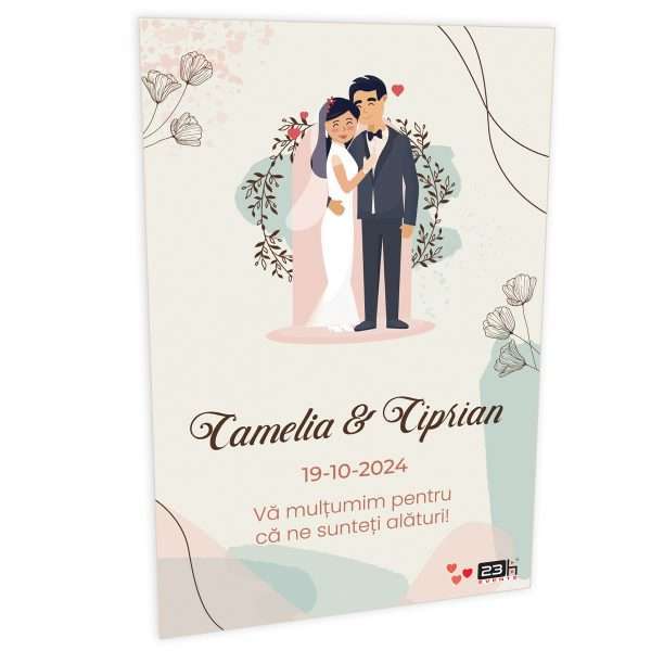 Marturie nunta magnet frigider 23h Events Camelia Ciprian ILIF307017
