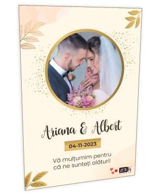 Marturie nunta personalizata, magnet frigider 10x15cm – ILIF307005