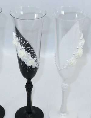 Set 4 pahare nunta pentru miri si nasi – ILIF306015