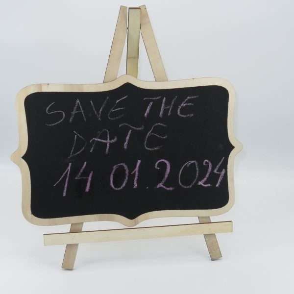Tablita Save The Date cu stativ din lemn ILIF306012 2