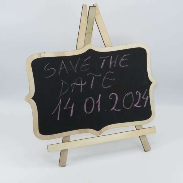Tablita Save The Date cu stativ din lemn ILIF306012 3