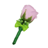 Cocarda de pus in piept cu trandafir de sapun roz ILIF307055 1