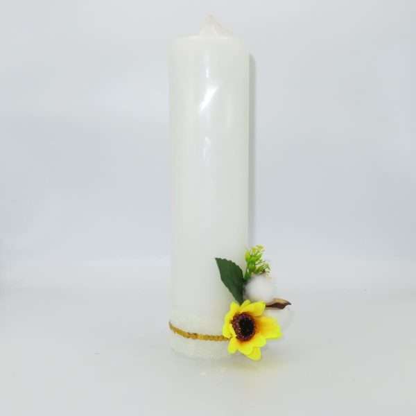 Lumanare Nunta decorata floarea soarelui ILIF307160 10