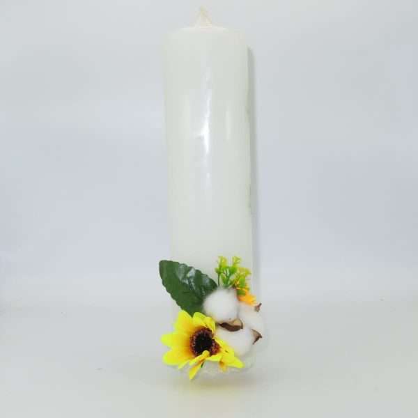 Lumanare Nunta decorata floarea soarelui ILIF307160 9