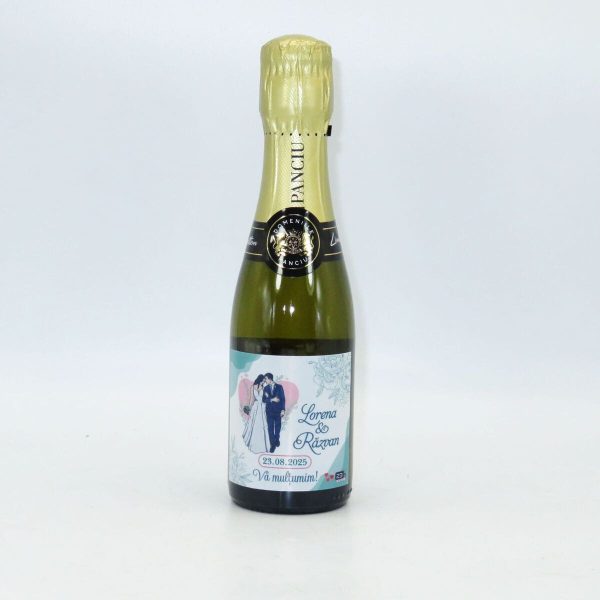 Marturie nunta, Sticluta Vin Spumant - personalizata - ILIF307114 - imagine 11