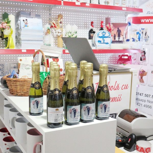 Marturie nunta, Sticluta Vin Spumant - personalizata - ILIF307114 - imagine 8