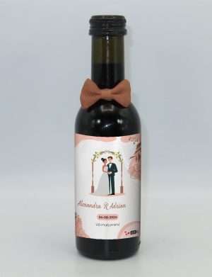 Marturie nunta, Sticluta de Vin personalizata & fundita – ILIF307061