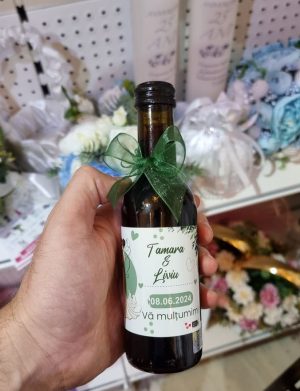 Marturie nunta, Sticluta de Vin personalizata & fundita – ILIF307072