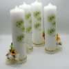 Set 4 Lumanari Nunta decorate cu floarea soarelui ILIF307161 2