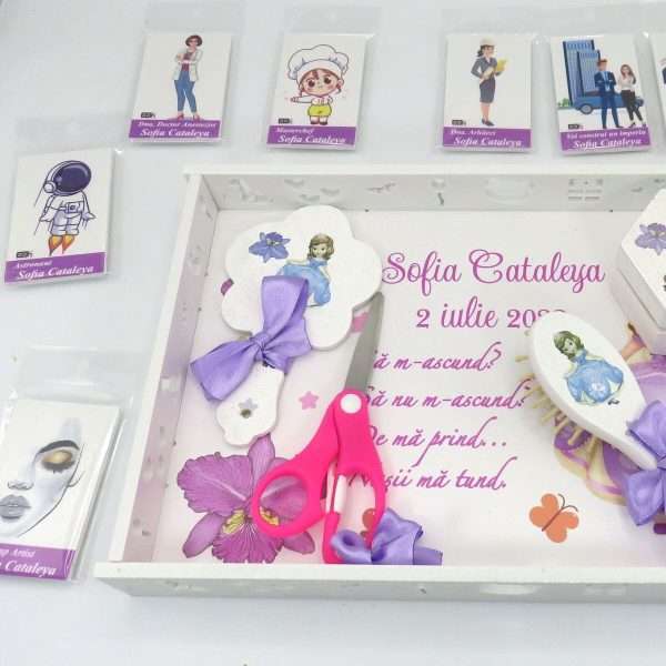 Tavita mot fetita cu 10 meserii Printesa Sofia model personalizat ILIF307 6