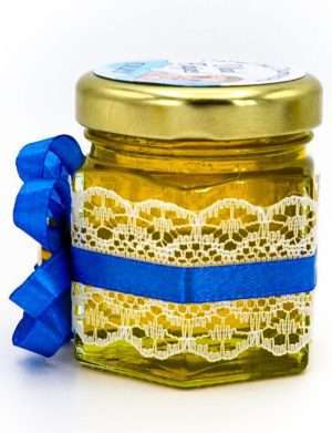Mărturii dulci cu miere, Handmade Rafinament, Albastru, borcan 50 gr – DSBC308018