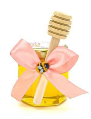 Mărturii dulci cu miere, model Aventură, Minnie, Roz prăfuit, borcan 50 gr – DSBC308012