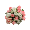 Buchet mireasanasa cu flori de matase alb roz – ILIF309024 1