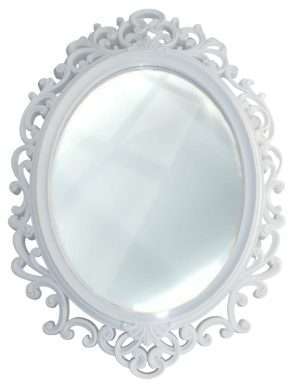Oglinda miresei, forma ovala in stil victorian, model alb ILIF309045 (5)