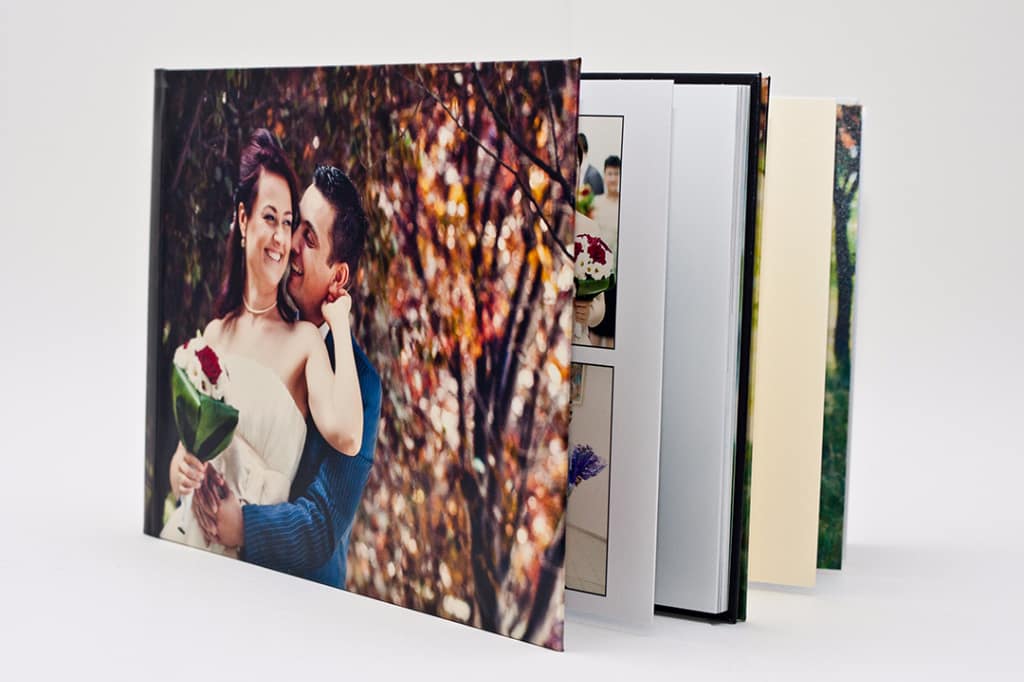 Mostră Album foto Nuntă / Botez, Coperți tari, 15×15 cm, pătrat, 4 pagini, 2 file, CAB311005