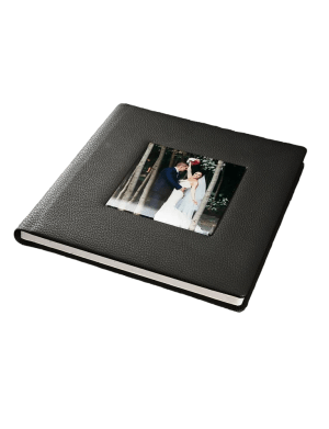 Mostră Album foto Nuntă / Botez, Piele Naturală, 15×15 cm, pătrat, 4 pagini, 2 file, CAB311001