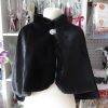Bolero mireasanasadomnisoara de onoare, blanita neagra, fara maneci ILIF310055 (7)