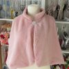 Bolero mireasanasadomnisoara de onoare, blanita roz, fara maneci ILIF310053 (8)
