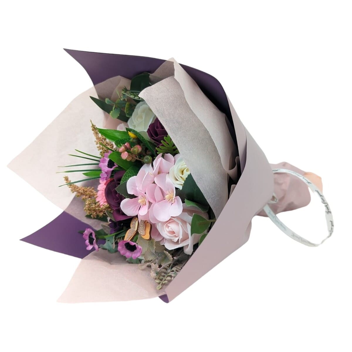 Buchet cadou cu flori de sapun, mov – DSPH310018 (1)