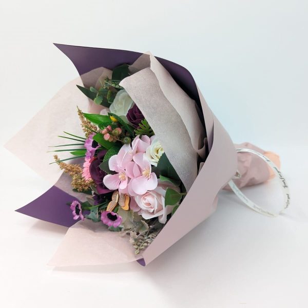 Buchet cadou cu flori de sapun, mov – DSPH310018 (3)