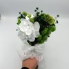 Buchet mireasanasa cu flori uscate si orhidee din silicon, alb&verde ILIF310048 (4)