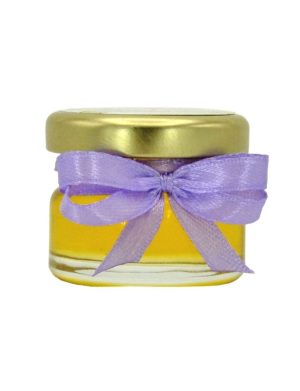 Marturii dulci cu miere, model handmade Iubire – lila, borcan 30 gr – DSBC310001