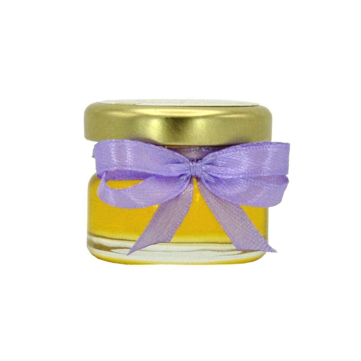 Marturii dulci cu miere, model handmade Iubire lila, borcan 30 gr DSBC310001 (1)