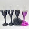 Set 4 pahare decorate pentru miri si nasi DSPH310009 (1)