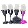 Set 4 pahare decorate pentru miri si nasi DSPH310009 (1)