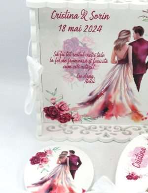 Set Gătit Mireasa, ”Dreaming”, Personalizat, 3 piese – ILIF310022